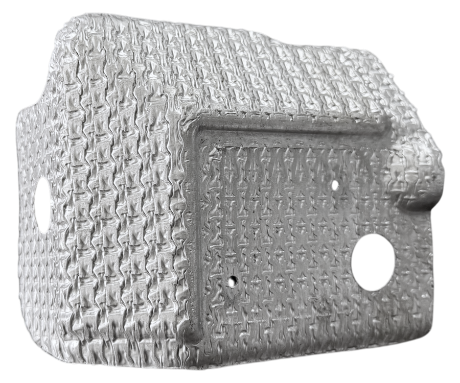 Deep-drawn canister shell with mounting features